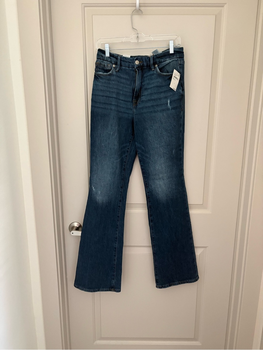 Good American Dark Wash High-Rise Slim Bootcut NWT size 28/6 - Picture 3 of 8